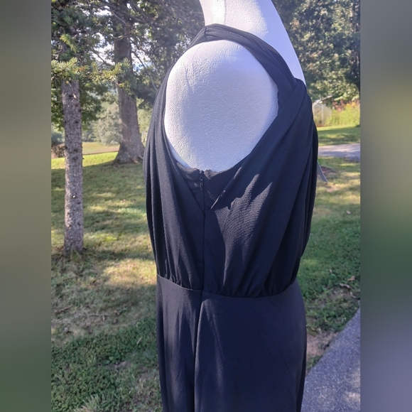 NWT Ann Taylor Elegant Black One-Shoulder Twist Dress Size 8 - Picture 5 of 11